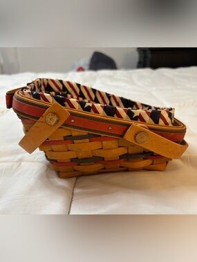 Longaberger basket with liner, and insert.